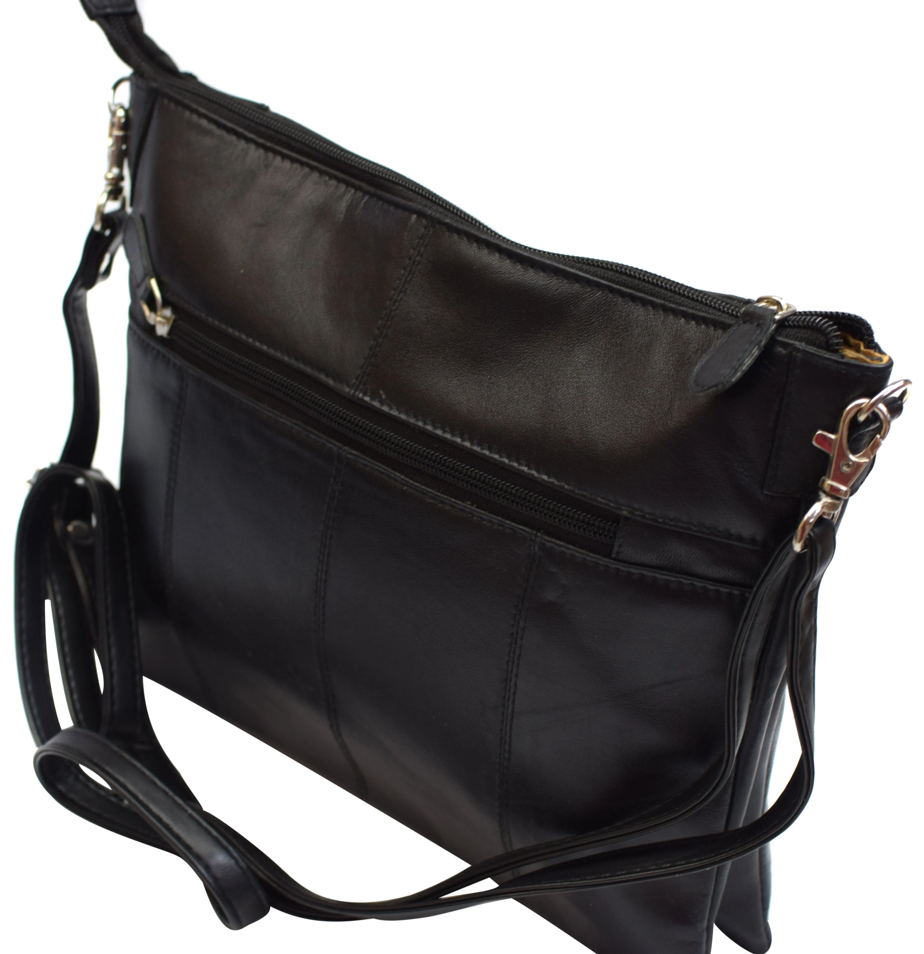 Women's Genuine Leather Stylish Evening Shoulder Purse Bag W/Adjustable Strap 3550