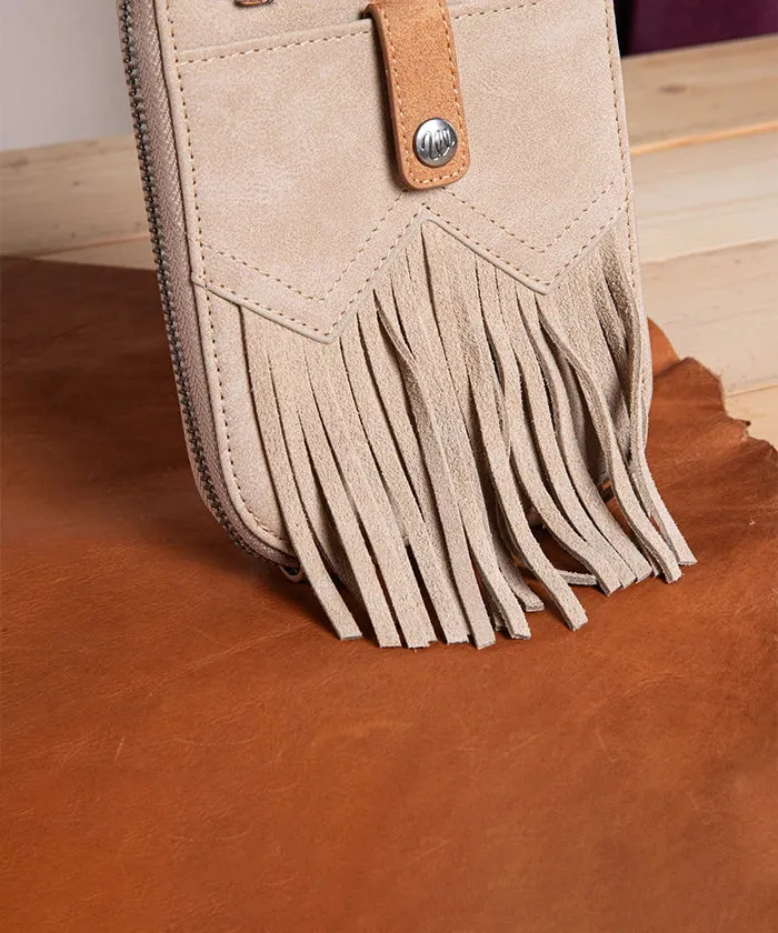 Wrangler Fringe Western Mini Crossbody Bag