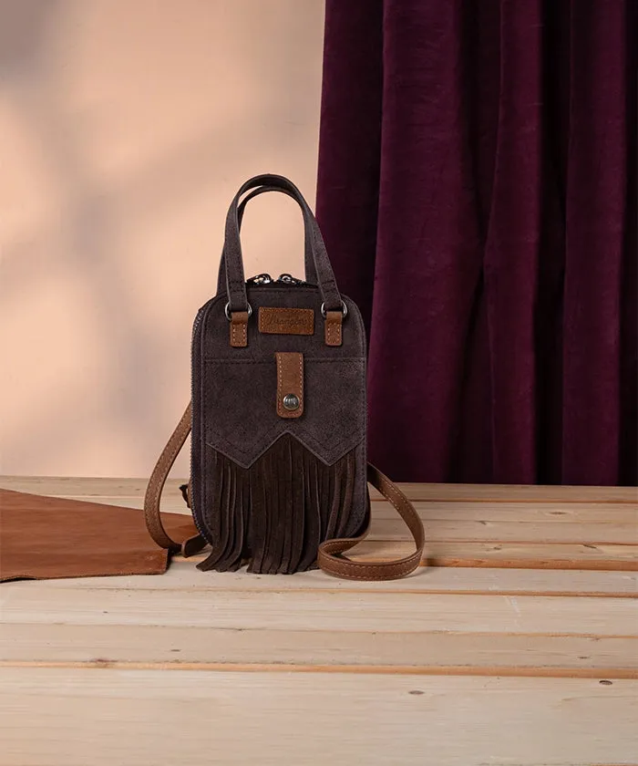 Wrangler Fringe Western Mini Crossbody Bag