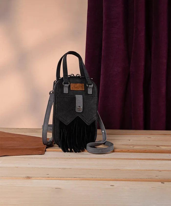 Wrangler Fringe Western Mini Crossbody Bag