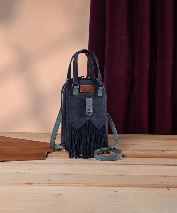 Wrangler Fringe Western Mini Crossbody Bag