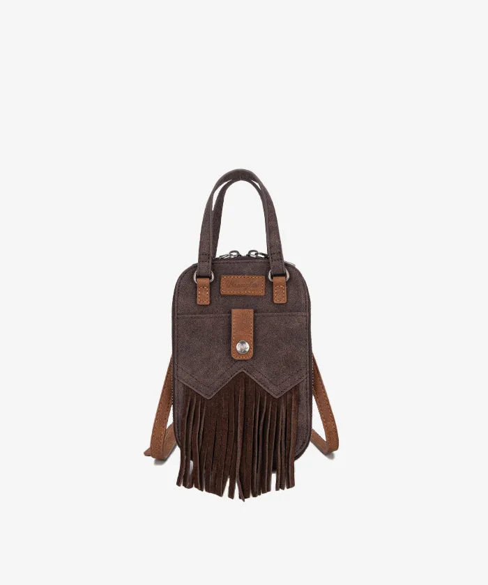 Wrangler Fringe Western Mini Crossbody Bag