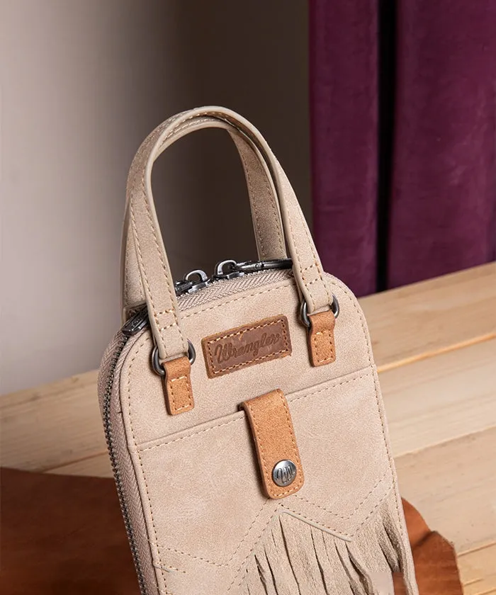 Wrangler Fringe Western Mini Crossbody Bag