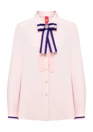 YAYING Silk Bow Shirt