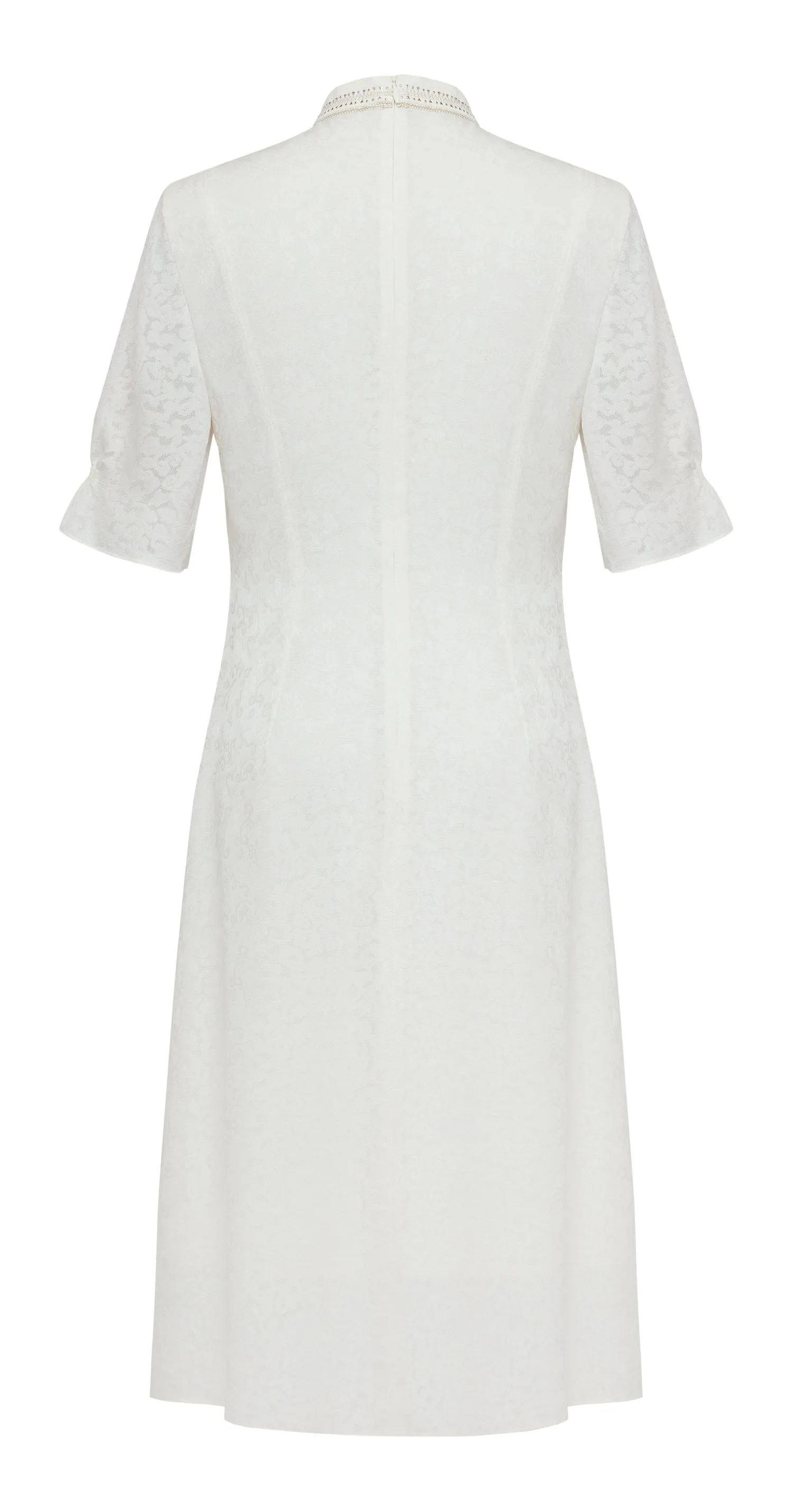 YAYING Silk Flower Brocade Dress